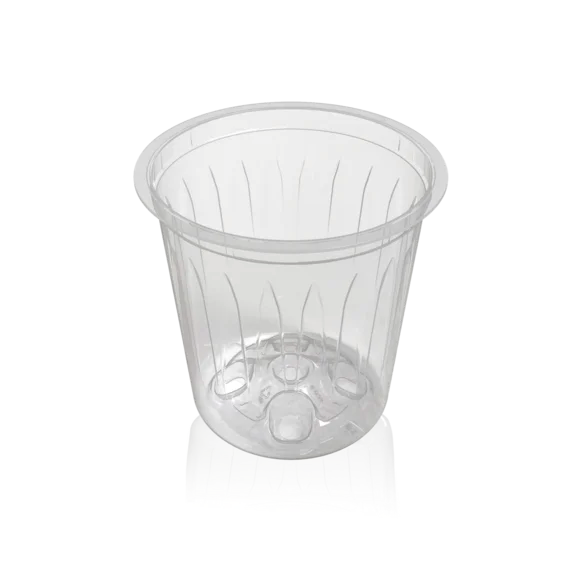 Pöppelmann Clear Orchid Container | Transparent Nursery Pot (TEKU VCO 9cm)